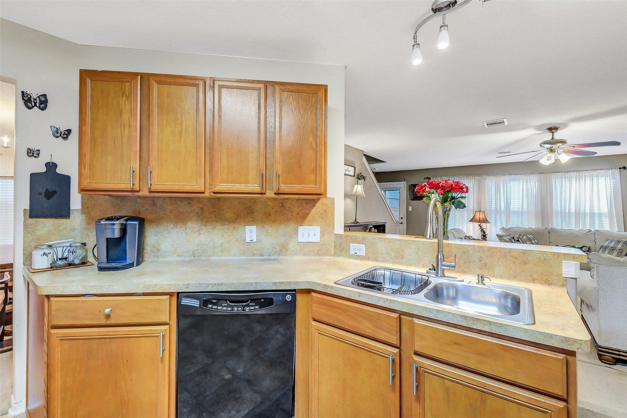 3407 Apple Dale Drive Houston, TX 77084 - Photo 9 of 37 a kitchen with sink cabinets and window