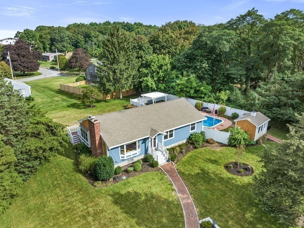 5 Atina Road Marshfield, MA 02050 - Photo 30 of 39 an aerial view of a house with yard and green space