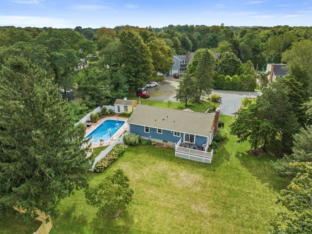 5 Atina Road Marshfield, MA 02050 - Photo 34 of 39 an aerial view of a house with a garden