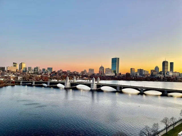 a view of city and lake