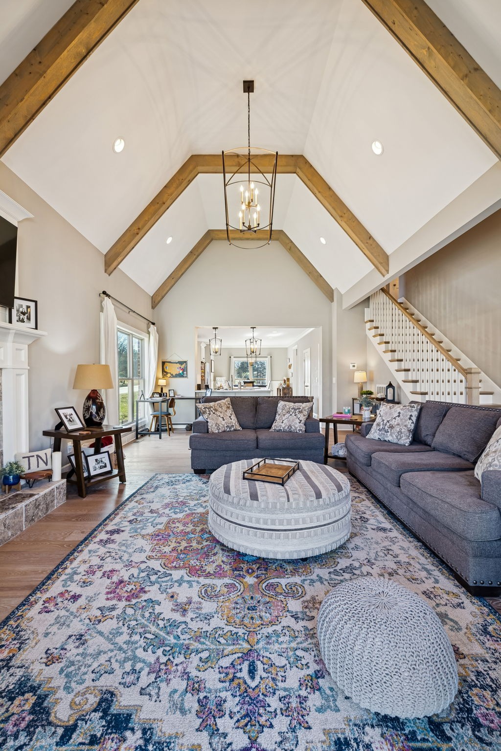 301 Timber Lane Lebanon, TN 37087 - Photo 16 of 74 a living room with furniture and a chandelier