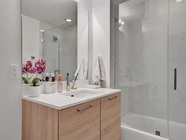 a bathroom with a sink and a bathtub