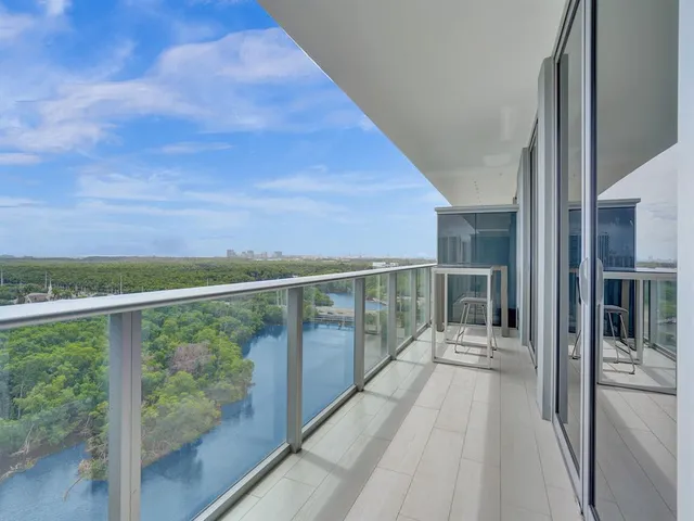 a view of a balcony with outdoor space