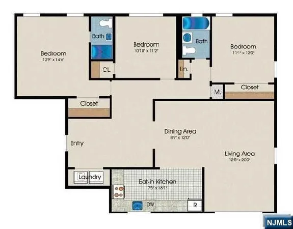 $3,950 | 280-320 Oak Street, Unit 284D, Ridgewood, NJ 07450