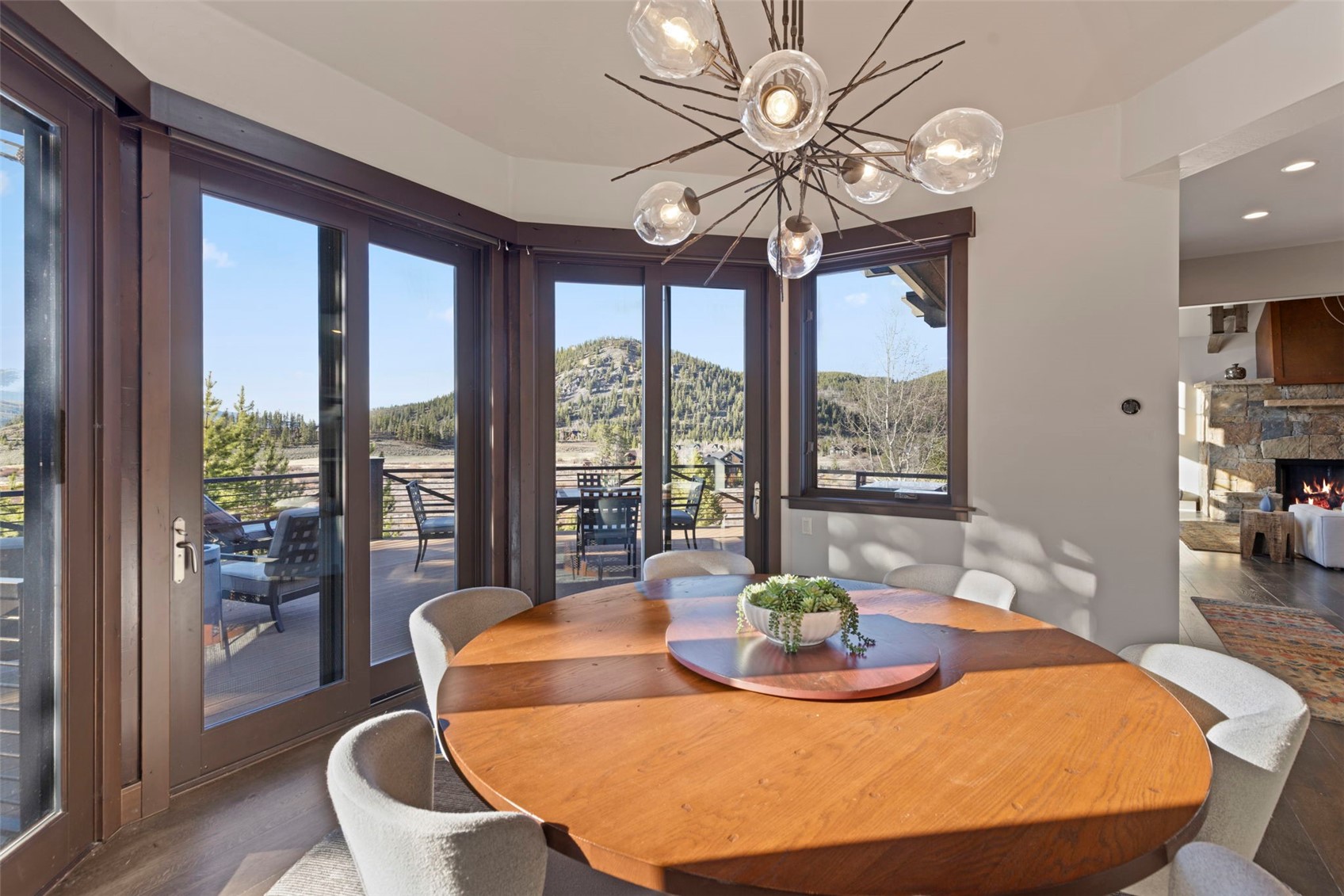 436 Gold Run Road Breckenridge, CO 80424 - Photo 17 of 50 Dedicated dining room fills with sunlight.