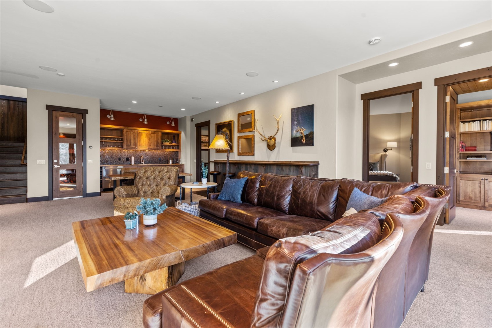 436 Gold Run Road Breckenridge, CO 80424 - Photo 32 of 50 1 ensuite bedroom and 1 office located just off the family room.