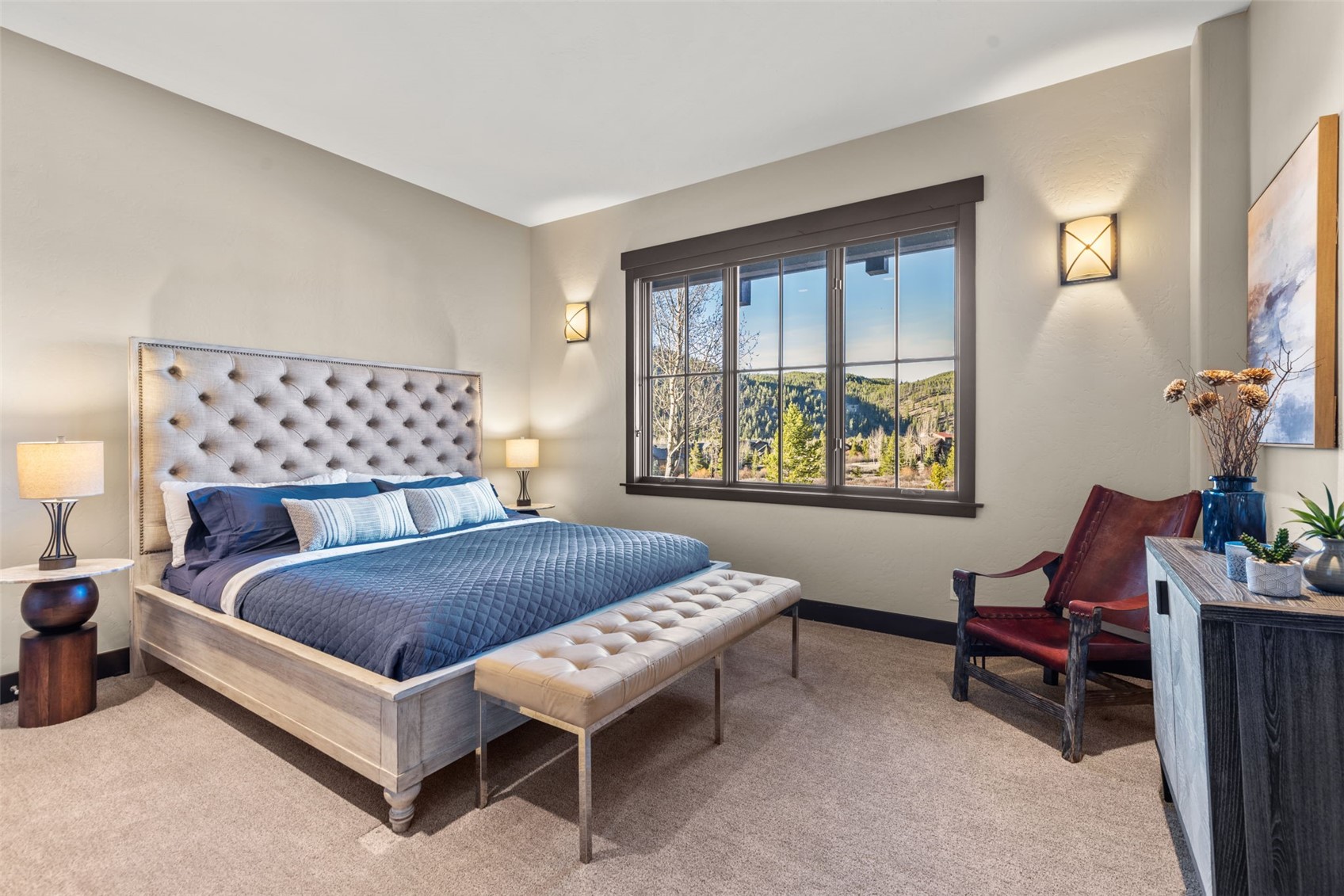 436 Gold Run Road Breckenridge, CO 80424 - Photo 44 of 50 Bedroom #4 that shares a bathroom with the lower-level family room. Sneaky good views as well!