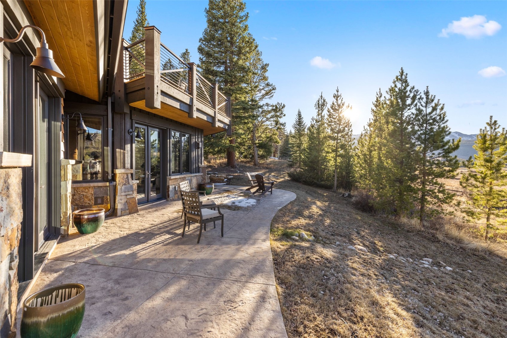 436 Gold Run Road Breckenridge, CO 80424 - Photo 48 of 50 Back patio facing the backyard.