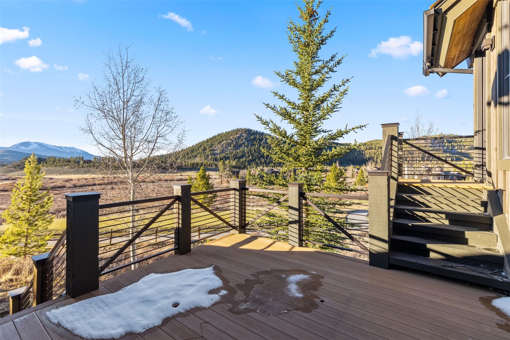 436 Gold Run Road Breckenridge, CO 80424 - Photo 49 of 50 Mid-level deck with access from the primary bedroom and lower patio. Electrical work complete for hot tub if desired.
