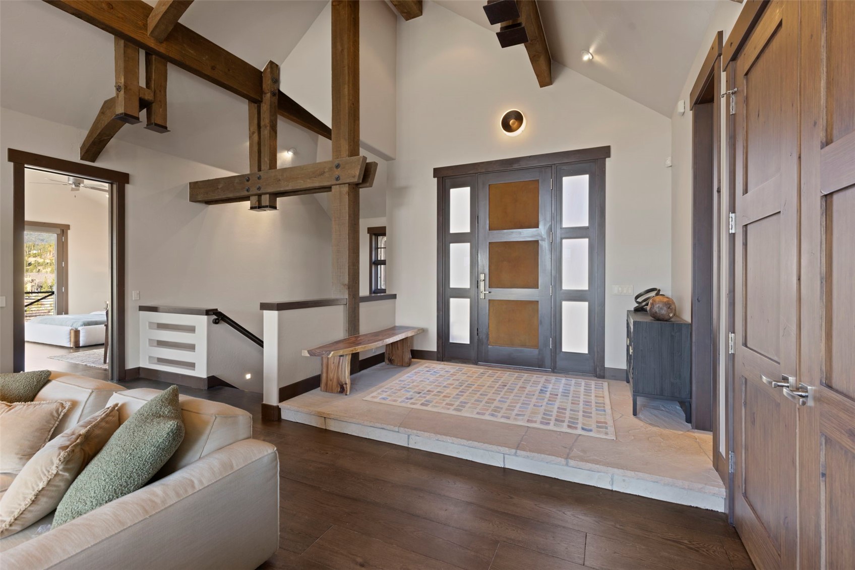 436 Gold Run Road Breckenridge, CO 80424 - Photo 10 of 50 Front entryway featuring a large coat closet, ample space, and powder room (right).