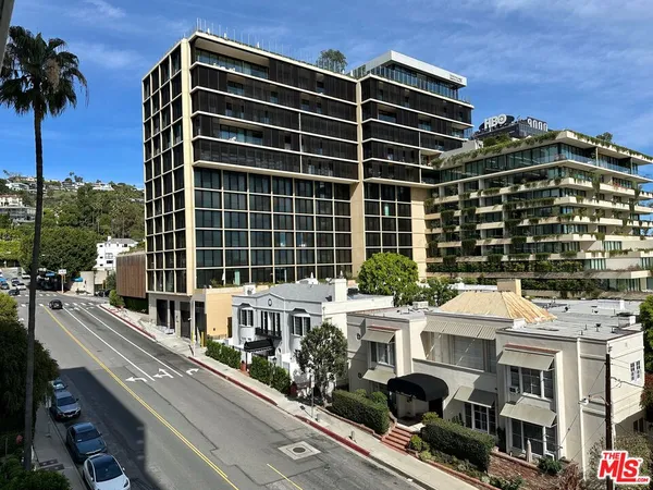 a view of a city from a balcony