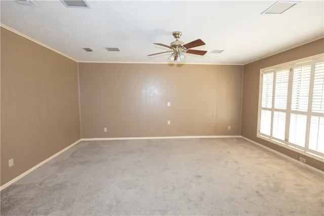 a view of an empty room