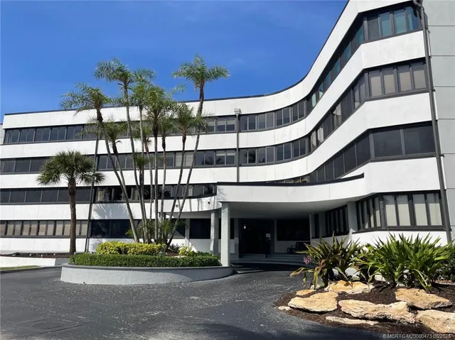 a front view of a building