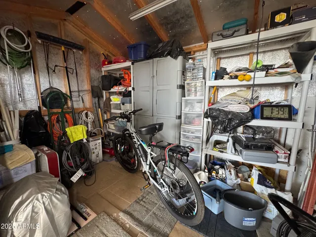 a view of storage and utility room