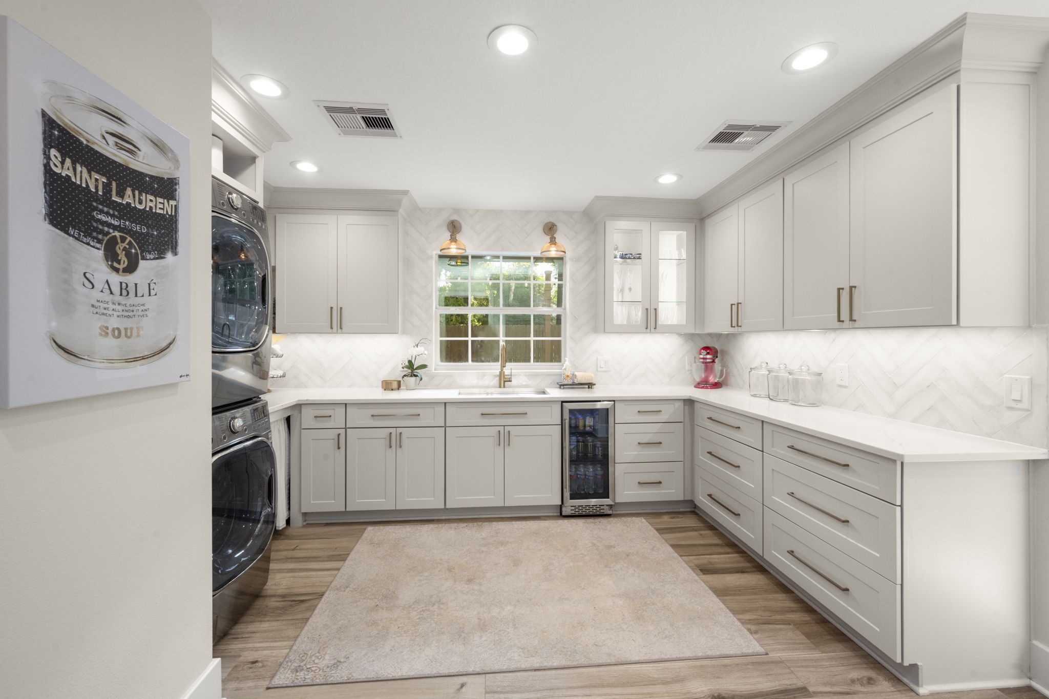 8555 Matthews Lane Magnolia, TX 77354 - Photo 13 of 37 a kitchen with cabinets appliances and a window
