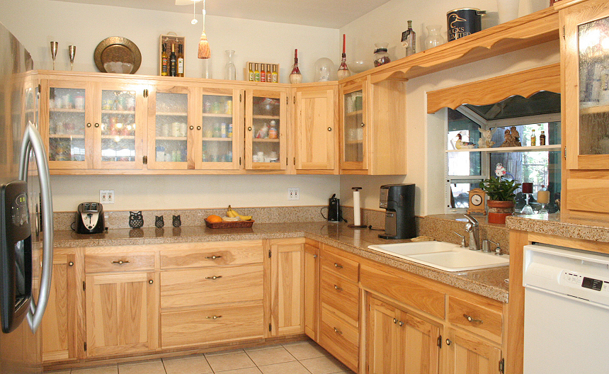 8657 McCumber Lk Road Shingletown, CA 96088 - Photo 11 of 46 Quality Hickory Kitchen Cabinets