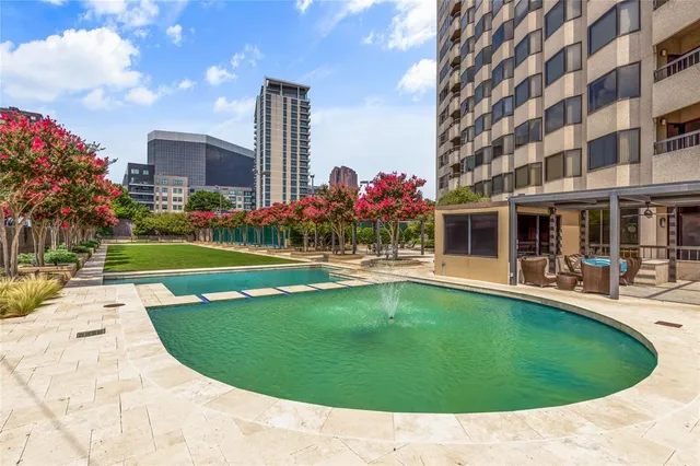 a view of building with garden