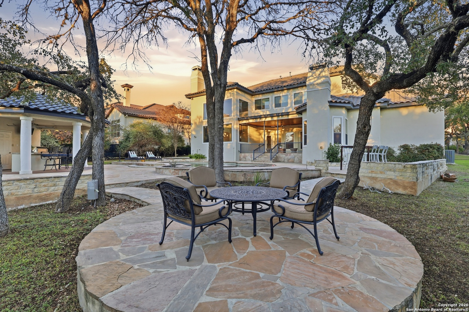 2435 Winding View San Antonio, TX 78260 - Photo 24 of 57 a view of a house with backyard and sitting area