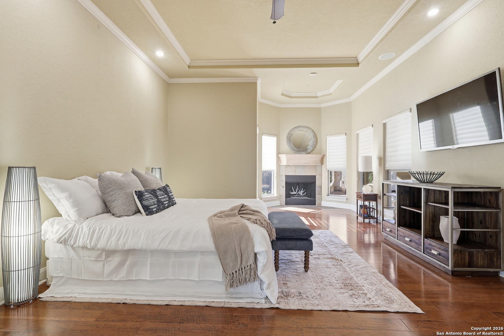 2435 Winding View San Antonio, TX 78260 - Photo 28 of 57 a living room with furniture a fireplace and a table