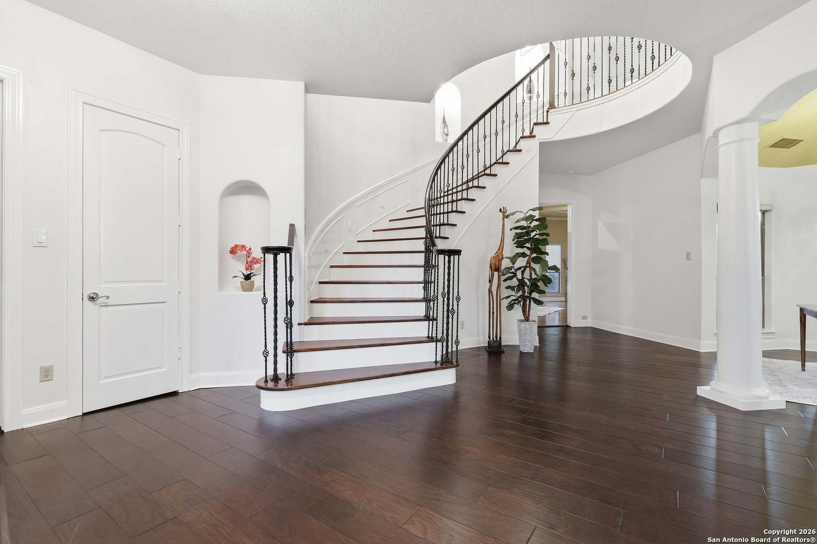 2435 Winding View San Antonio, TX 78260 - Photo 3 of 57 a view of entryway with wooden floor