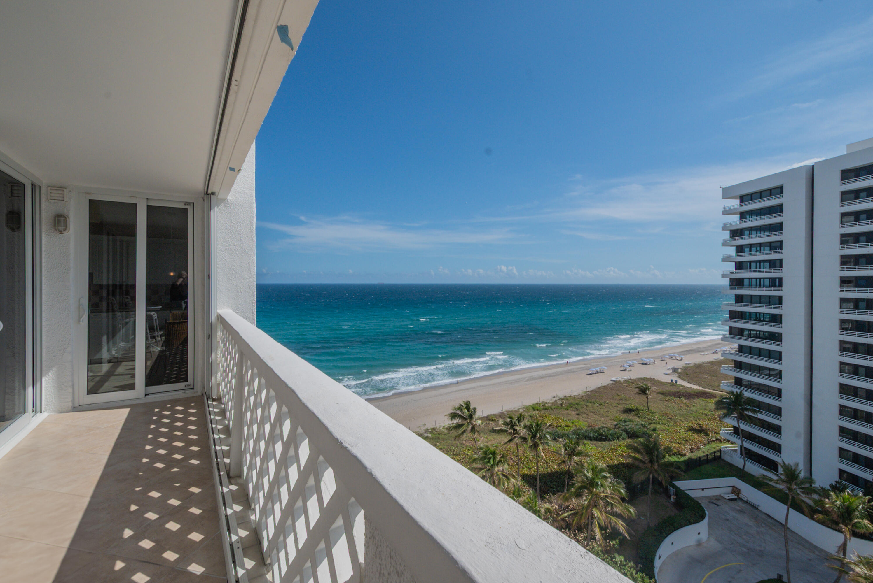 1200 South Ocean Boulevard, Unit 11D Boca Raton, FL 33432 - Photo 19 of 45 a view of a balcony with an ocean view