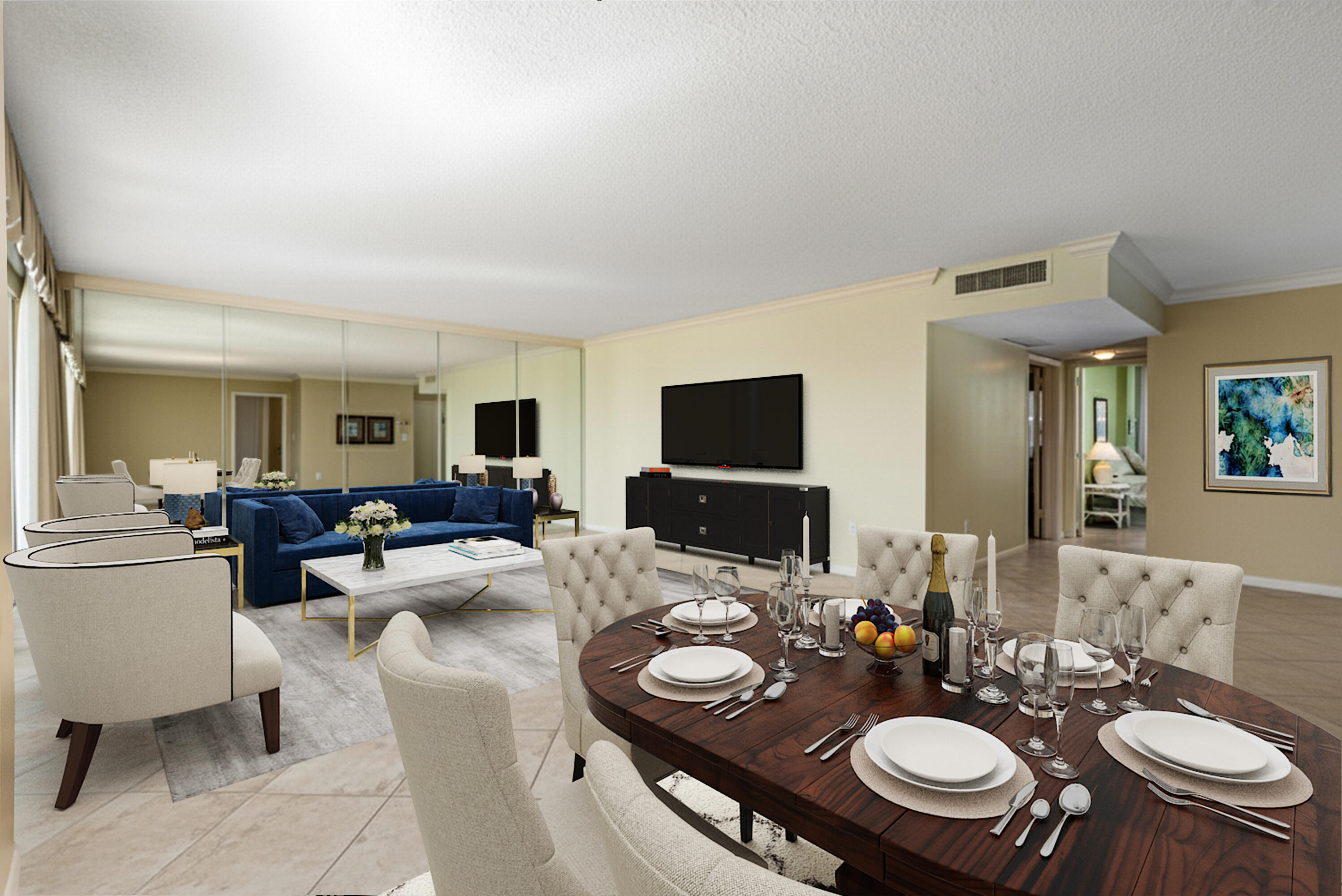 1200 South Ocean Boulevard, Unit 11D Boca Raton, FL 33432 - Photo 2 of 45 a view of a dining room with furniture