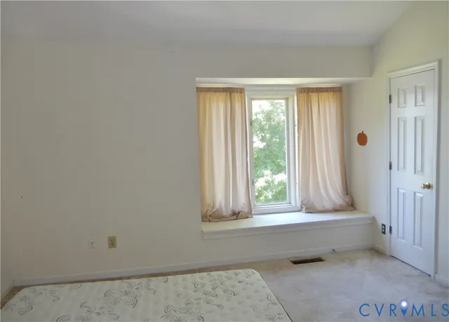 a bathroom with a window