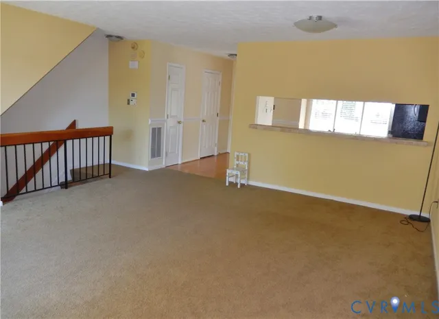 a view of an empty room