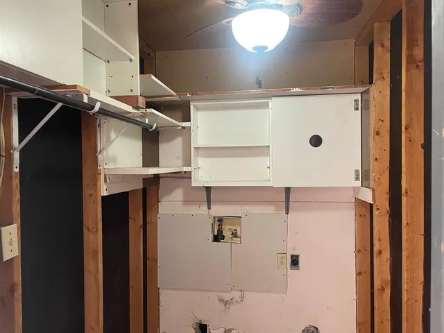 a view of walk in closet