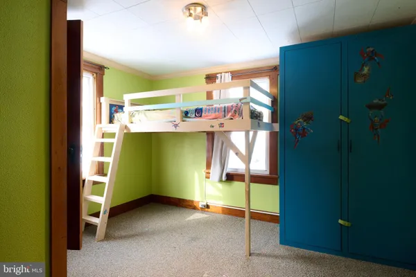 a room with table and chairs