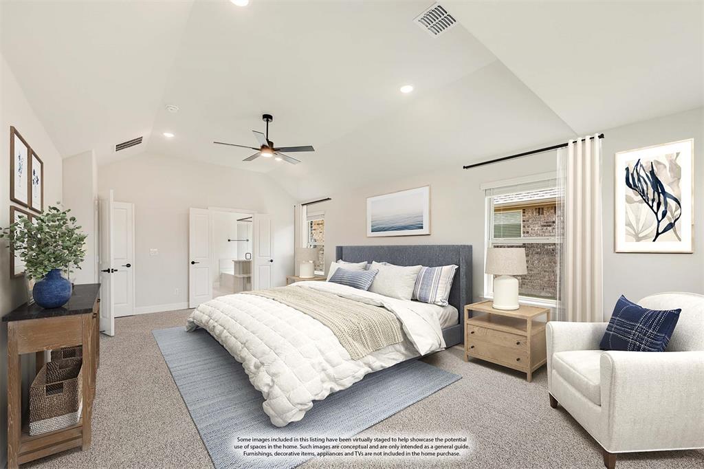 960 Imperial Eagle Road Alvarado, TX 76009 - Photo 25 of 40 a bedroom with a large bed and a couch