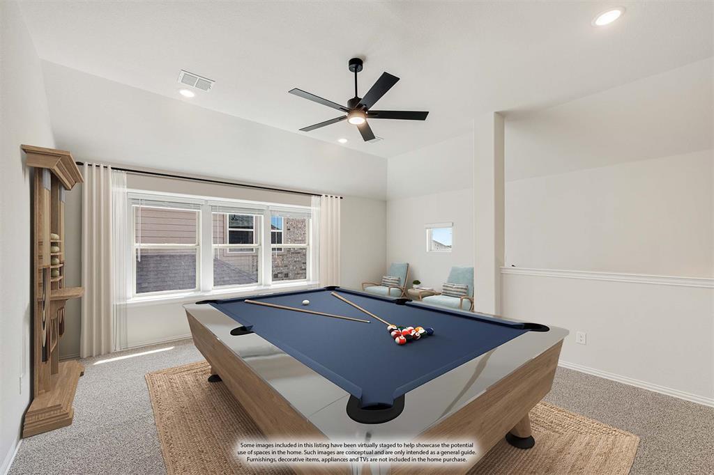 960 Imperial Eagle Road Alvarado, TX 76009 - Photo 29 of 40 a room with pool table and windows