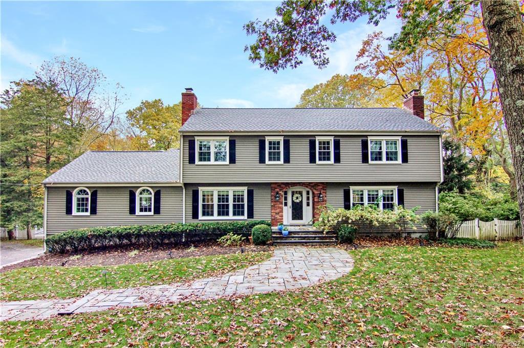 254 East Hunting Ridge Road Stamford, CT 06903 - Photo 1 of 1 Welcoming view of the front in fall