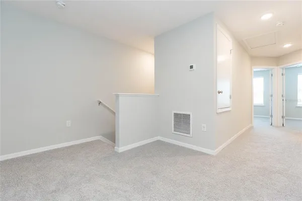 a view of an empty room