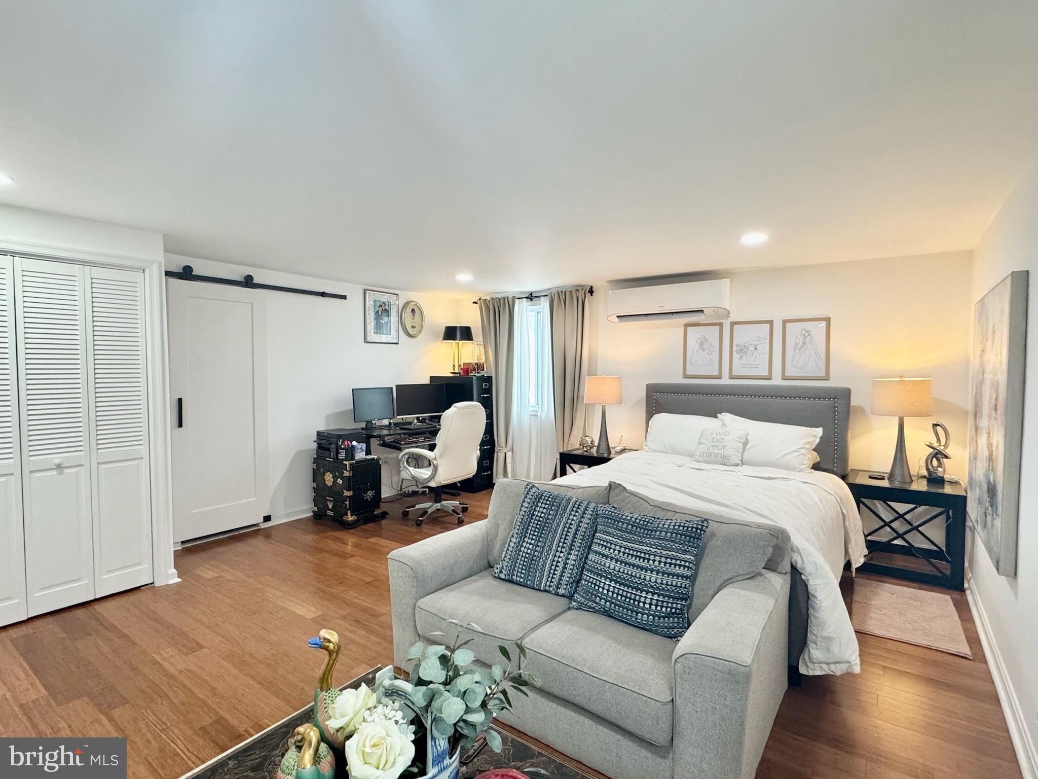 7397 New Cut Road Kingsville, MD 21087 - Photo 18 of 42 a bed room with a bed window and a couch