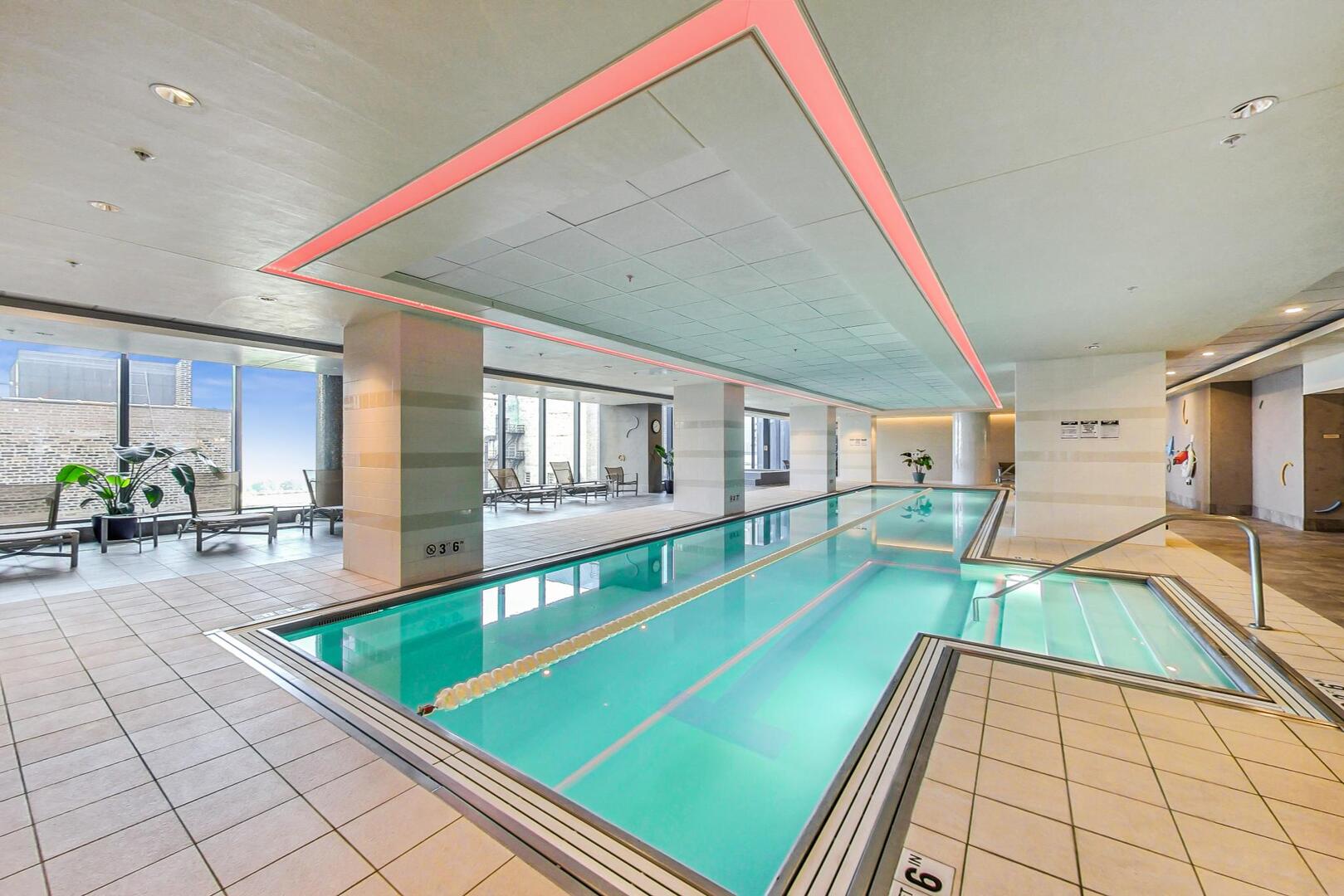 60 East Monroe Street, Unit 5103 Chicago, IL 60603 - Photo 45 of 63 a room with pool table and view of living room