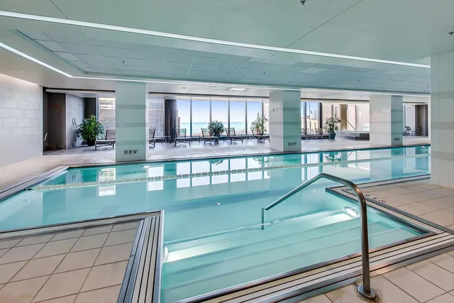 a city view with tall buildings