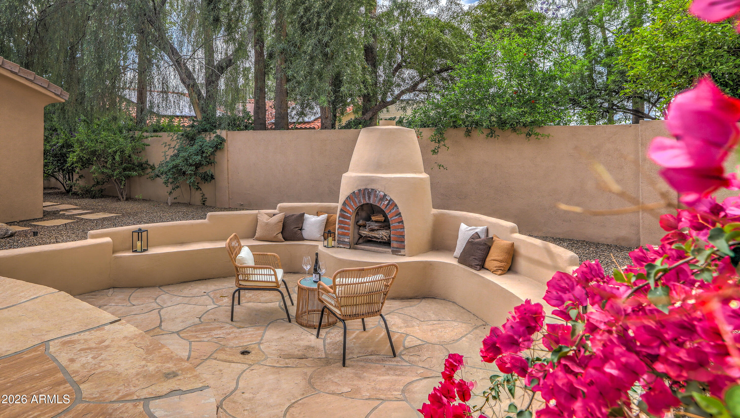 7414 East Corrine Road Scottsdale, AZ 85260 - Photo 19 of 67 Kiva Wood Fireplace