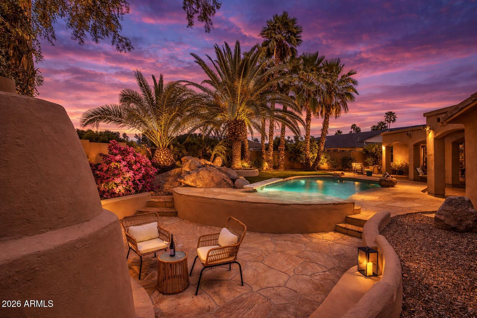 7414 East Corrine Road Scottsdale, AZ 85260 - Photo 67 of 67 a view of a backyard with swimming pool