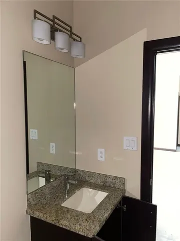 a view of a wooden door