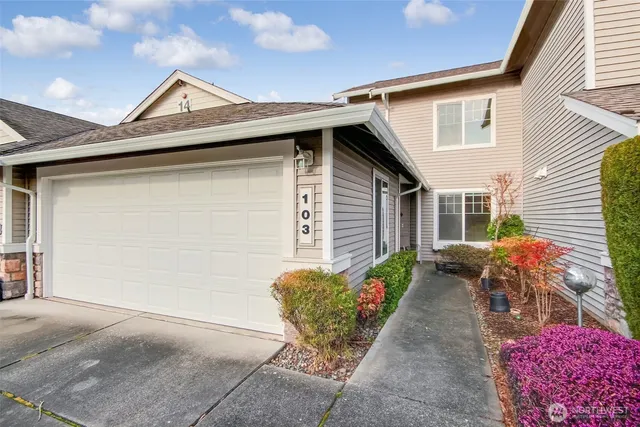 a front view of a house