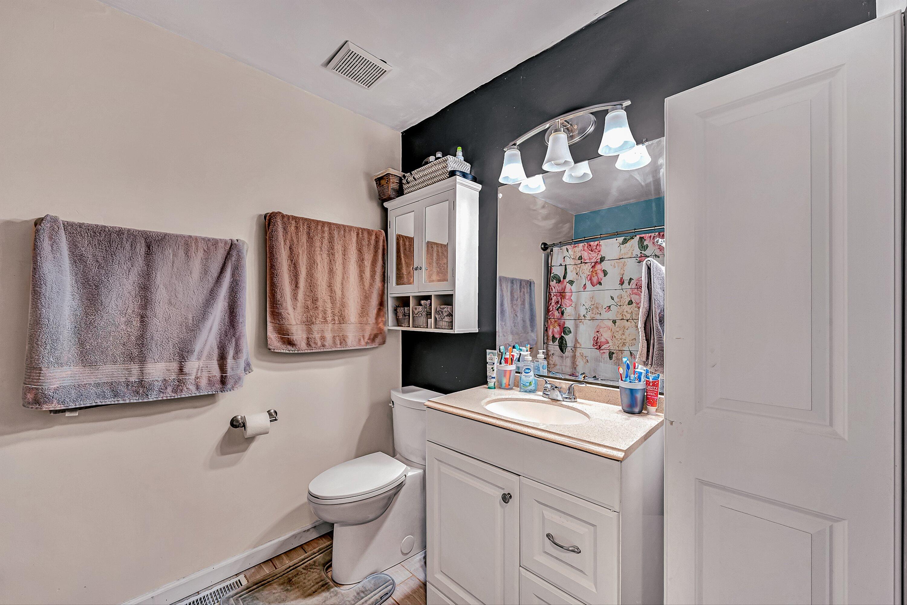 769 Lakeshore Terrace Road Hardy, VA 24101 - Photo 13 of 38 a bathroom with a sink vanity mirror and toilet