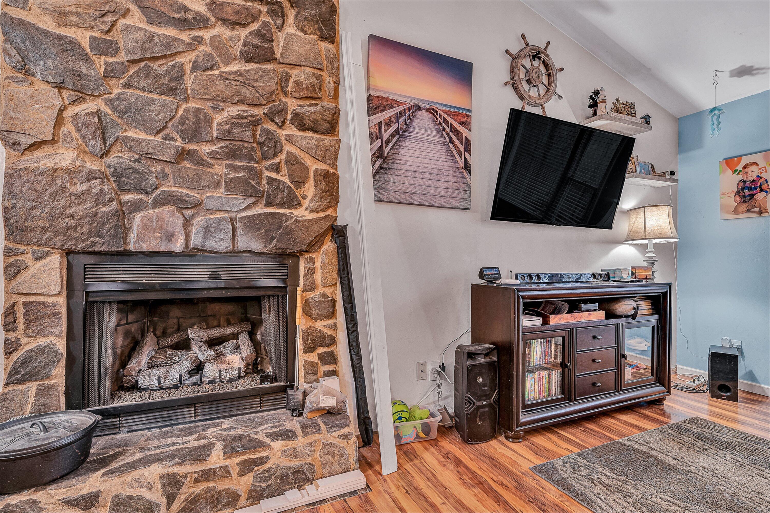 769 Lakeshore Terrace Road Hardy, VA 24101 - Photo 5 of 38 a living room with furniture and a fireplace
