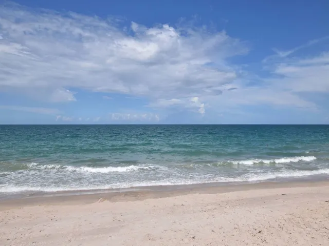 a view of beach and ocean