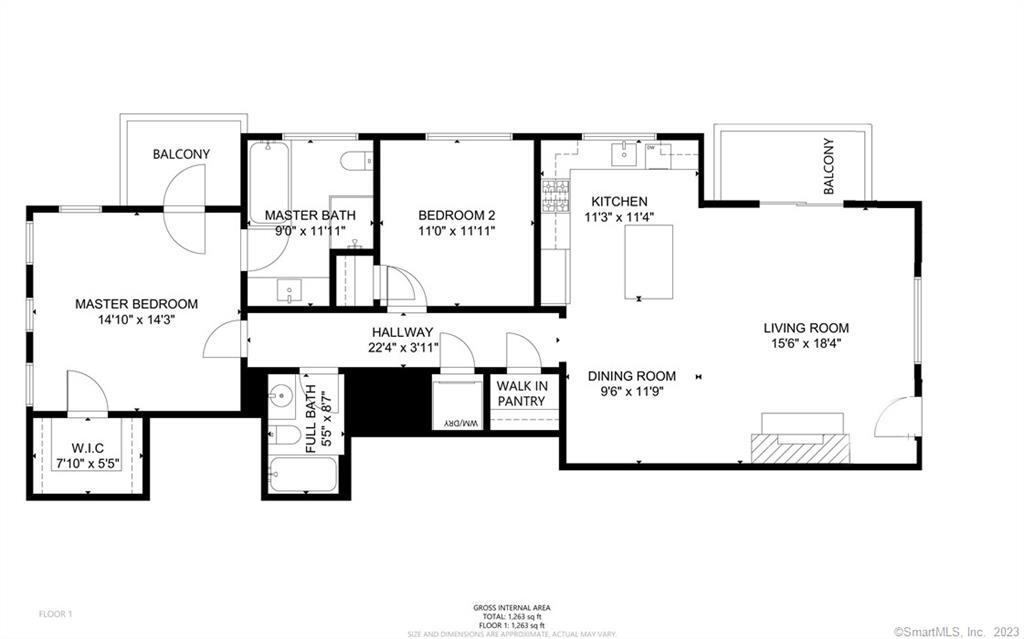 130 Post Road West, Unit PH Westport, CT 06880 - Photo 21 of 21 a picture of a room with a white wall and sign