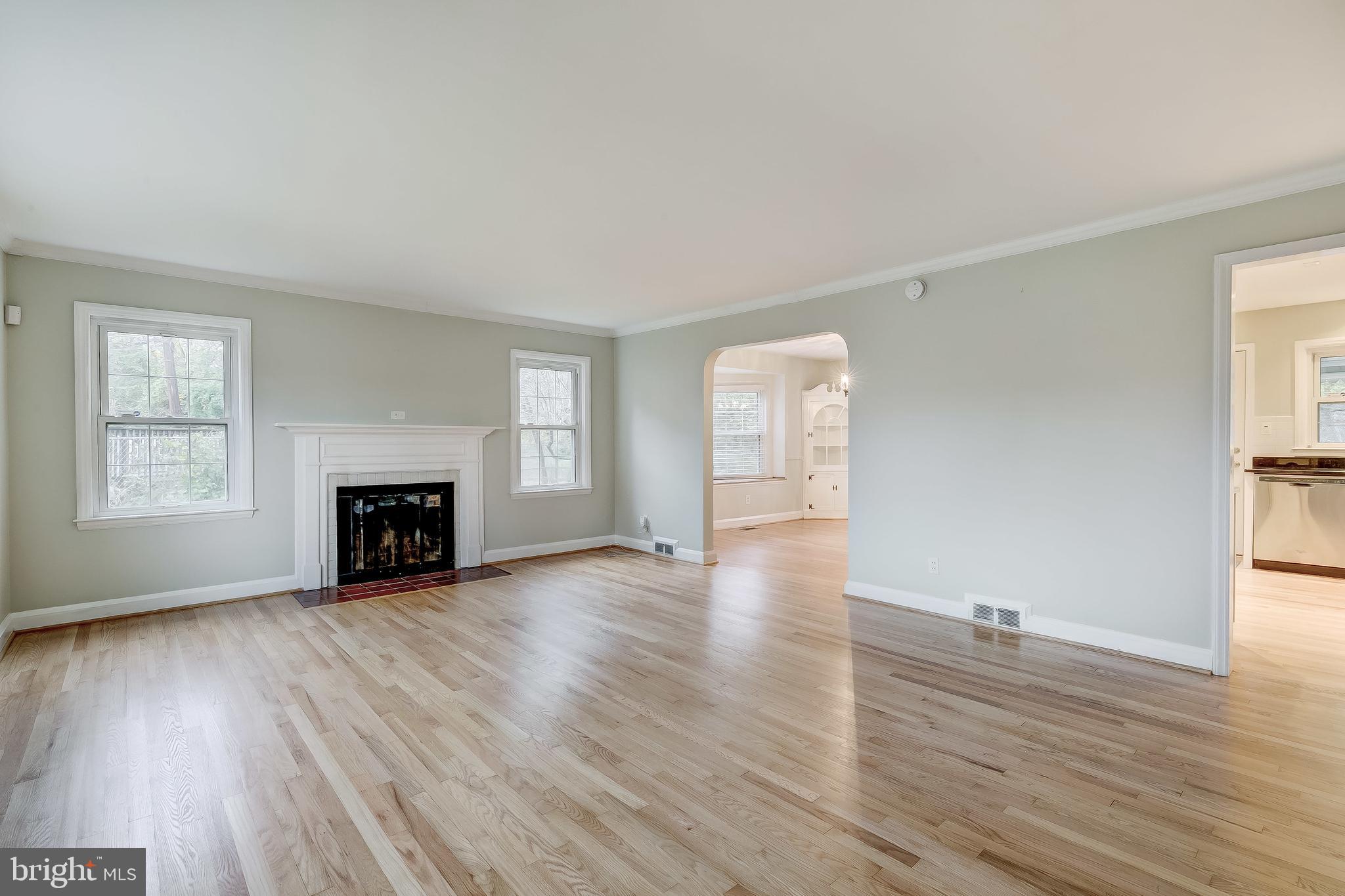 1912 Edgewood Road Baltimore, MD 21286 - Photo 7 of 45 Living room with wood burning fireplace