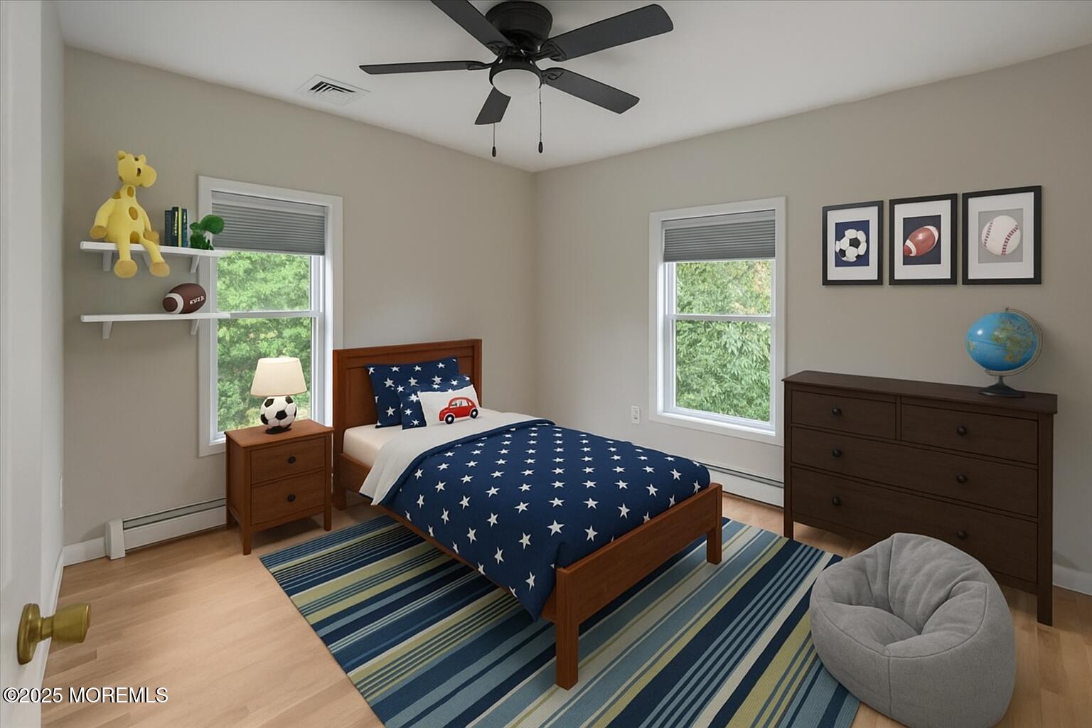 1621 Martin Road Neptune, NJ 07753 - Photo 22 of 54 a bedroom with a bed and wooden floor