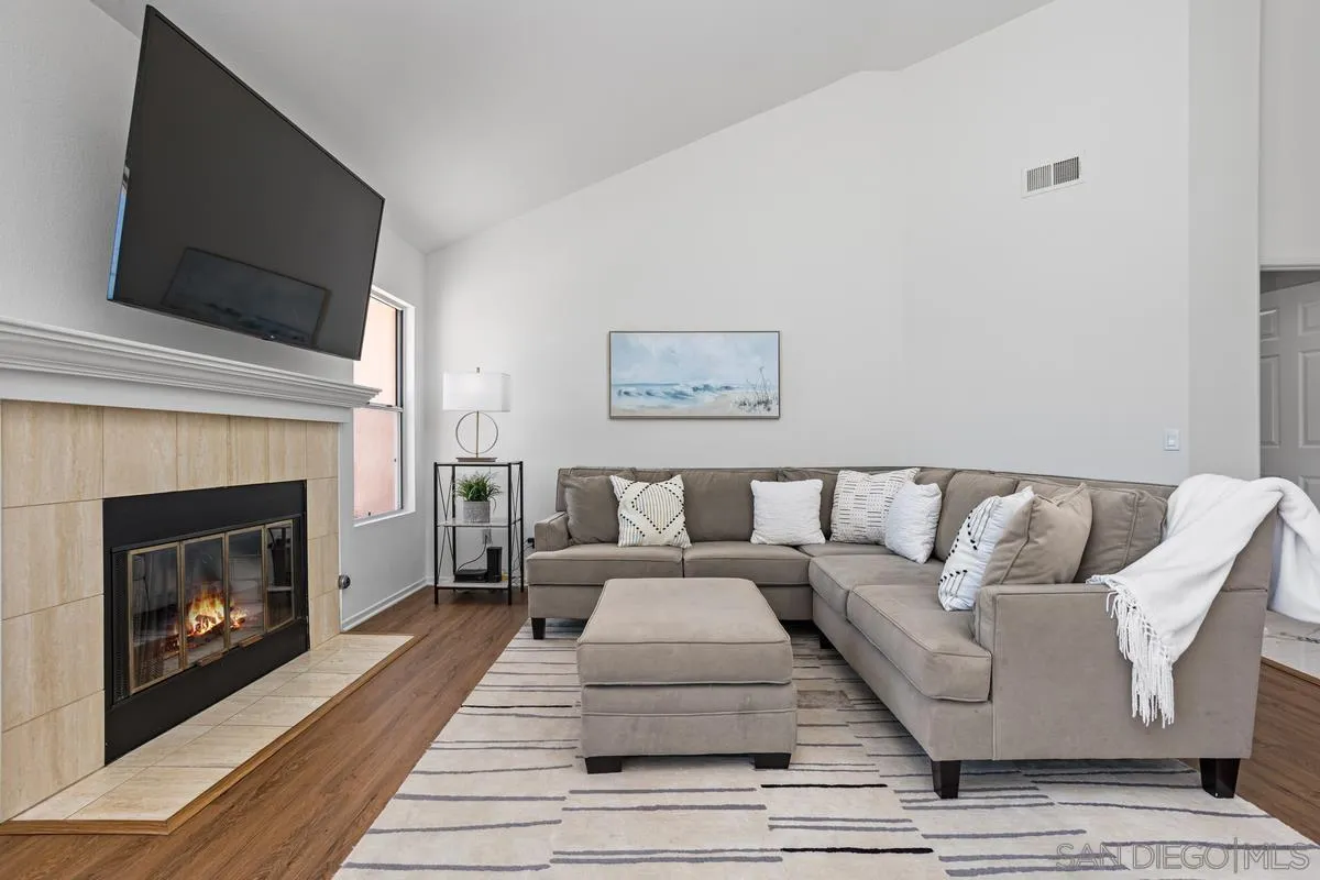 1201 Rue St Jean San Marcos, CA 92078 - Photo 7 of 73 a living room with furniture and a fireplace