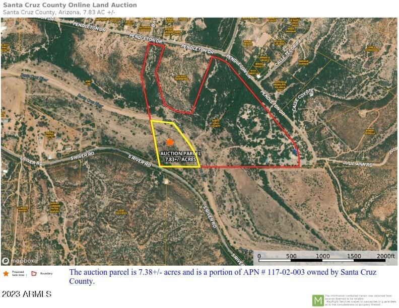 Xxx South River Road, Unit C Nogales, AZ 85621 - Photo 4 of 32 Mapright (7.83 acres) - zoom out_001