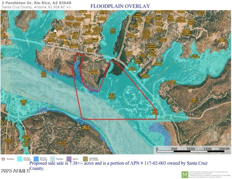 Xxx South River Road, Unit C Nogales, AZ 85621 - Photo 6 of 32 Map (floodplain overlay)